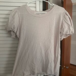 T.J.Maxx Light Pink Puff Sleeve Top